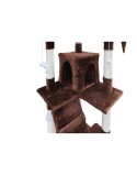 Árvore de arranhar para gatos Gloria 50 x 50 x 170 cm Castanho Madeira Papel Sisal
