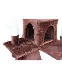 Árvore de arranhar para gatos Gloria 50 x 50 x 170 cm Castanho Madeira Papel Sisal