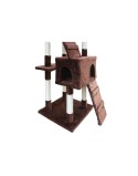 Árvore de arranhar para gatos Gloria 50 x 50 x 170 cm Castanho Madeira Papel Sisal