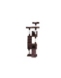 Cat scratching post Gloria 50 x 50 x 170 cm Brown Wood Paper Sisal