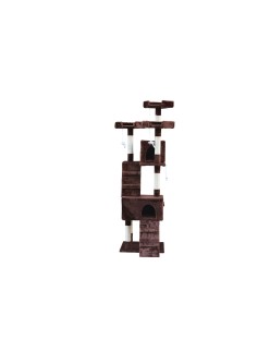 Albero tiragraffi per gatti Gloria 50 x 50 x 170 cm Marrone Legno Carta Sisal