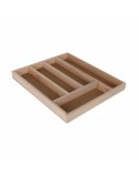 Vassoio Portaposate Quttin Legno 33 x 28 x 3,5 cm (12 Unità)