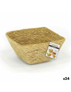 Cestino Multiuso Privilege Erba di mare Quadrato 12 x 12 x 7 cm (24 Unità)