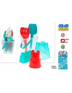 Beach toys set Colorbaby 17 cm 6 Pieces