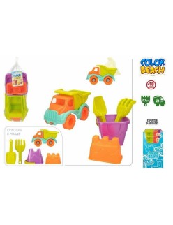 Conjunto de brinquedos de praia Colorbaby Camião Basculante 21 cm 5 Peças