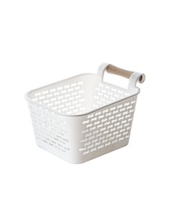 Panier Multi-usages Confortime Plastique Avec des poignées Bois 13 x 11 x 8 cm (36 Unités)
