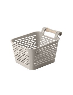 Panier Multi-usages Confortime Plastique Avec des poignées Bois 13 x 11 x 8 cm (36 Unités)