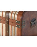 Set di Bauli Home ESPRIT Legno Tela Coloniale 61 x 43 x 42,5 cm 60 x 43,5 x 42 cm (3 Unità)