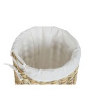 Cesto para la Ropa Sucia Home ESPRIT Blanco Natural 3 Piezas 46 x 46 x 69 cm