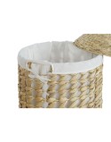 Cesto para la Ropa Sucia Home ESPRIT Blanco Natural 3 Piezas 46 x 46 x 69 cm