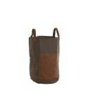 Bolsa de basura de jardín Home ESPRIT Marrón polialgodon Algodón 40 x 40 x 60 cm