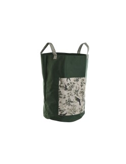 Sac à déchets de jardin Home ESPRIT Blanc Vert Coton 40 x 40 x 60 cm