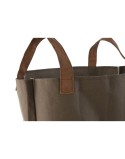 Bolsa de basura de jardín Home ESPRIT Marrón polialgodon Algodón 40 x 40 x 60 cm