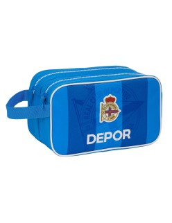 Kulturbeutel für die Schule R. C. Deportivo de La Coruña Blau Sportlich 26 x 15 x 12.5 cm