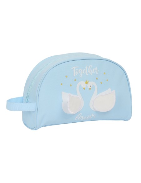 Neceser Escolar Glow Lab Cisnes Azul claro 28 x 18 x 10 cm Neceser Escolar Glow Lab Cisnes Azul claro 28 x 18 x 10 cm