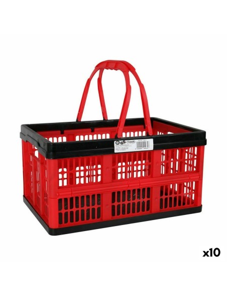 Caixa Dobrável com Alças Tontarelli Voilà 16 L Vermelho 39 x 25,5 x 21 cm (10 Unidades)