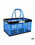 Scatola Pieghevole con Manici Tontarelli Voilà Azzurro 16 L 39 x 25,5 x 21 cm (10 Unità)