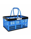 Scatola Pieghevole con Manici Tontarelli Voilà Azzurro 16 L 39 x 25,5 x 21 cm (10 Unità)