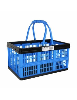 Scatola Pieghevole con Manici Tontarelli Voilà Azzurro 16 L 39 x 25,5 x 21 cm (10 Unità)