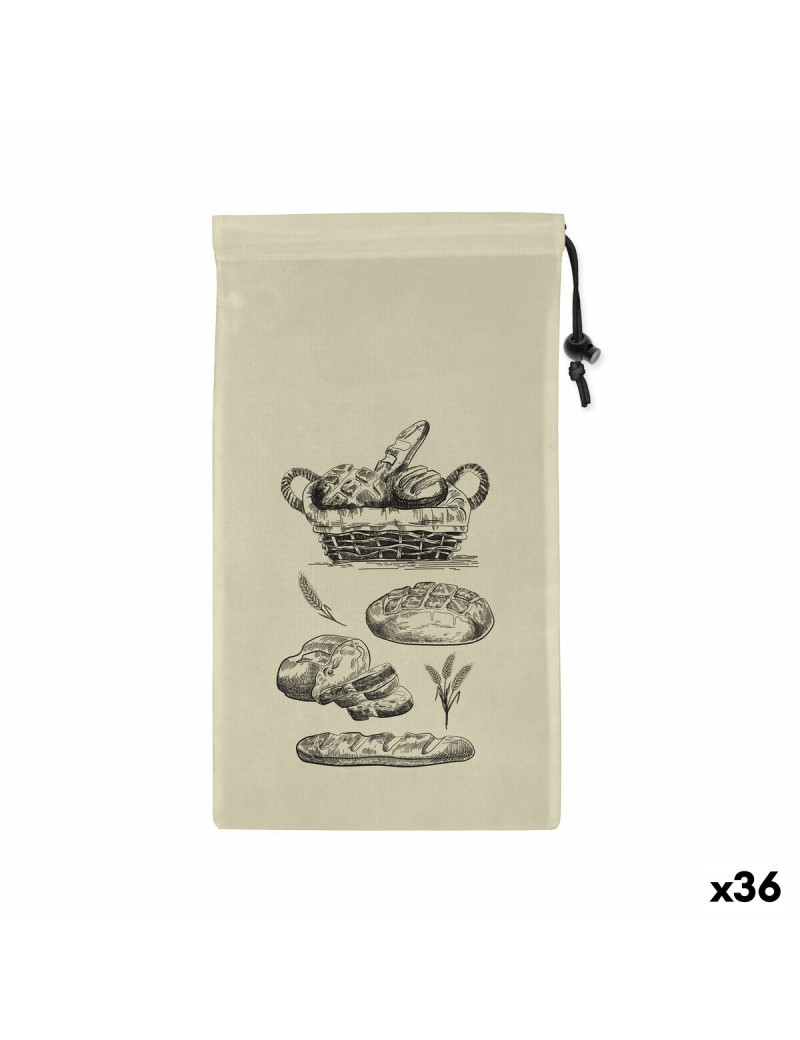 Set de Bolsas Reutilizables para Alimentos Quttin Pan TNT (Non Woven) 2 Piezas 25 x 45 cm (36 Unidades)
