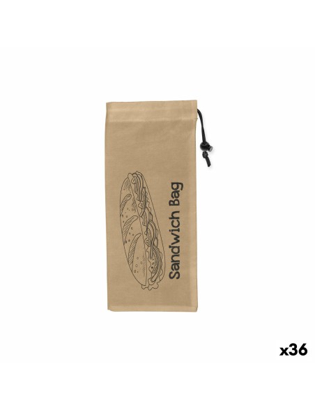 Set de Bolsas Reutilizables para Alimentos Quttin Portabocadillos TNT (Non Woven) 3 Piezas 13 x 30 cm (36 Unidades)