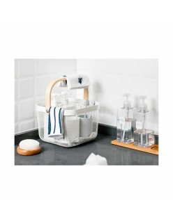 Panier Multi-usages Confortime Métal Bois 25 x 26 x 18 cm (6 Unités)