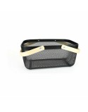 Panier Multi-usages Confortime Métal Bois 40 x 28 x 18 cm (6 Unités)