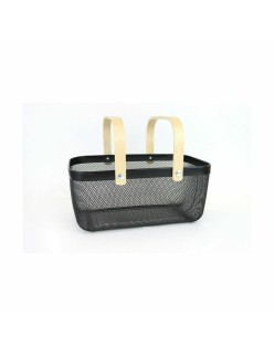 Panier Multi-usages Confortime Métal Bois 40 x 28 x 18 cm (6 Unités)