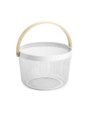 Cestino Multiuso Confortime Metallo Legno 25,5 x 17,5 cm (6 Unità)