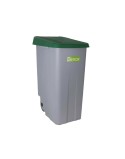 Dustbin with Wheels Denox 110 L Green 58 x 41 x 89 cm (2 Units)