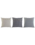 Cojín Home ESPRIT Azul Beige Mediterráneo 60 x 20 x 60 cm (3 Unidades)