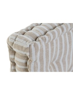 Cojín Home ESPRIT Amarillo Beige Mediterráneo 56 x 56 x 13 cm (3 Unidades)