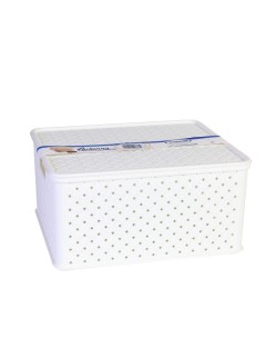 Scatola portaoggetti con coperchio Tontarelli Arianna 33 x 29 x 16 cm (4 Unità) Bianco 13 L
