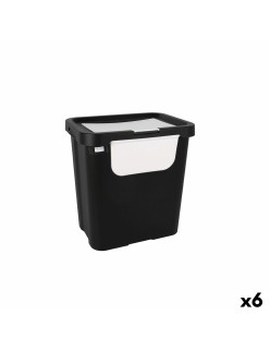 Secchio per Raccolta Differenziata Tontarelli Moda double Bianco (6 Unità) 24 L