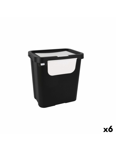 Secchio per Raccolta Differenziata Tontarelli Moda double Bianco (6 Unità) 24 L Secchio per Raccolta Differenziata Tontarelli Moda double Bianco (6 Unità) 24 L