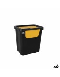 Secchio per Raccolta Differenziata Tontarelli Moda double Giallo (6 Unità) 24 L