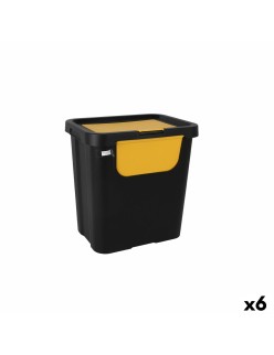 Secchio per Raccolta Differenziata Tontarelli Moda double Giallo (6 Unità) 24 L