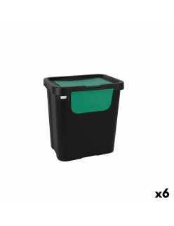Secchio per Raccolta Differenziata Tontarelli Moda double Verde (6 Unità) 24 L