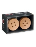 Grucce Marrone Legno Tasti Set 2 Pezzi (6 Unità)