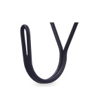 Cabides Preto Metal Triangular Conjunto 3 Peças (6 Unidades)