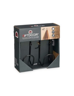 Grucce Nero Metallo Set 2 Pezzi (6 Unità)