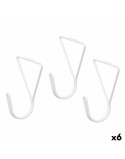 Grucce Bianco Metallo Triangolare Set 3 Pezzi (6 Unità)
