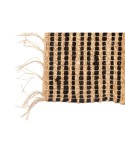 Tapis Noir Naturel Rayures 70 x 1 x 140 cm (8 Unités)