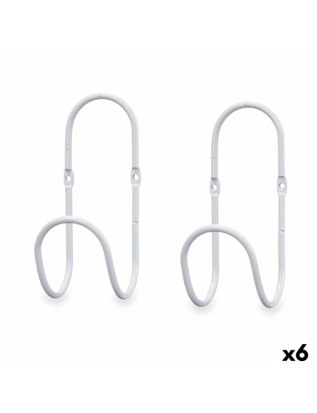 Grucce Bianco Metallo Set 2 Pezzi (6 Unità) Grucce Bianco Metallo Set 2 Pezzi (6 Unità)