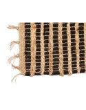 Tappeto Nero Naturale Righe 60 x 1 x 90 cm (12 Unità)