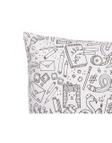 Cojín Pincello PILLOW Blanco Negro 43 x 13 x 43 cm Para pintar (6 Unidades)