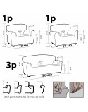 Sofa Cover Sofakover Pocket Trio Romeo 3 Units