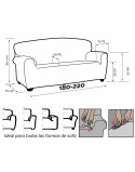 Housse de canapé Sofakover Romeo 180 - 220 cm 3 places