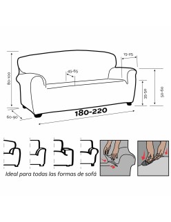 Copridivano Sofakover Romeo 180 - 220 cm 3 posti