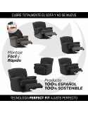 Funda para sillón con pies separados Sofaskins NIAGARA